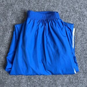 Nike Windbreaker Track Pants Mens Large Blue Y2K Baggy Mesh Lined 90s Drawstring